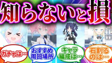 初心者がやらないと損する事に対する先生の反応【ブルーアーカイブ/ブルアカ/反応集/まとめ】