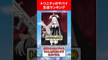 トリニティのヤバい生徒ブルアカランキング #ブルアカ #ブルーアーカイブ #ランキング #shorts