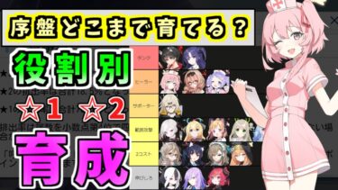 低レアの育成、どうすればいいの？役割別に序盤の低レア育成を説明します丨初心者・新任先生向け育成解説(ブルーアーカイブ)(ゆっくり解説)(ブルアカ)