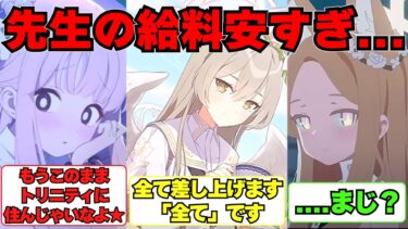 【SS】先生の安すぎる給料を見た生徒たちの反応集【ブルアカ】#ブルーアーカイブ #ブルアカ