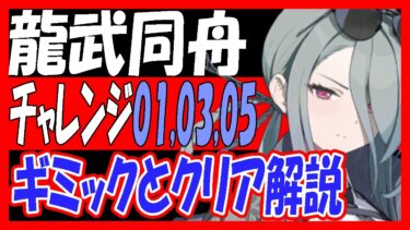 【過去動画再投稿】「龍武同舟」チャレンジ01,03,05ギミックとクリア解説！【ブルーアーカイブ】