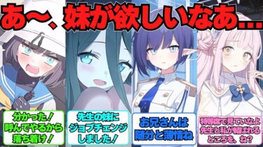 【SS】先生の「妹が欲しい」という独り言を生徒が聞いていた世界線に対する反応集【ブルアカ】#ブルアカ #ブルーアーカイブ
