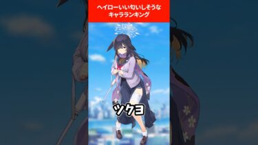 ヘイローがいい匂いしそうランキング #ブルアカ #ブルーアーカイブ