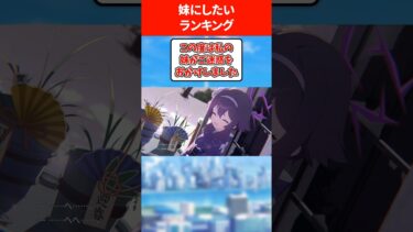 妹にしたい生徒ランキング #ブルアカ #ブルーアーカイブ