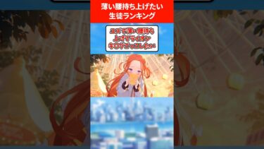 薄い腰を持ち上げたい生徒ランキング #ブルアカ #ブルーアーカイブ