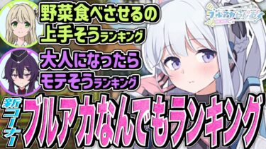 【ブルアカ】新コーナー！なんでもランキング！【ブルアカらじお】