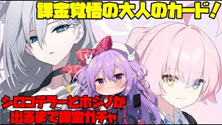 【ブルアカ】大人のカードでシロコテラーとホシノが出るまで課金ガチャ