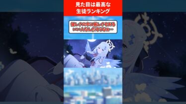 【中身がﾁｮｯﾄ…】見た目”は”最高な生徒ランキング #ブルアカ #ブルーアーカイブ
