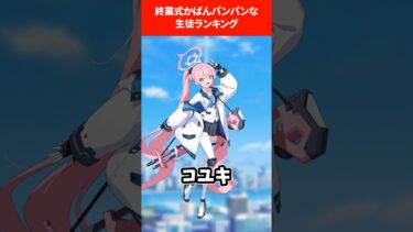 【解釈一致】終業式でかばんをパンパンにして帰りそうランキング #ブルアカ #ブルーアーカイブ