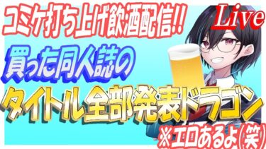 【ブルアカ】コミケ打ち上げ配信！買った同人誌のタイトル全部発表します【ブルーアーカイブ】
