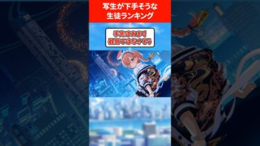 【ｼﾅｼﾅ萎えちゃった…】写生が下手そうな生徒ランキング #ブルアカ #ブルーアーカイブ