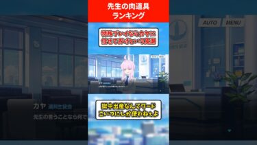 【肉ミカ】先生専用の肉道具生徒ランキングを #ブルアカ #ブルーアーカイブ