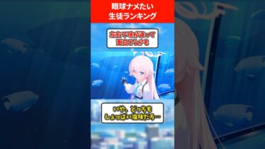 【美しすぎる飴玉】眼球ナメたい生徒ランキング #ブルアカ #ブルーアーカイブ
