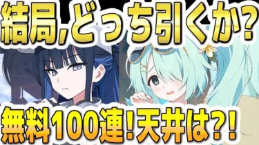 【ブルアカ】【ブルーアーカイブ】結局！水着サオリと水着ヒヨリのどっちを引くか？！無料１００連よりガチャを回して天井すべきか？！【双葉湊音 実況 解説】