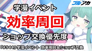 【ブルアカ】学漫イベント 効率周回＆ショップ交換優先度【ブルーアーカイブ】