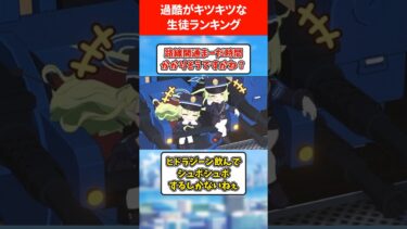 【締まりヨシ❗】過酷がキツキツな生徒ランキング #ブルアカ #ブルーアーカイブ