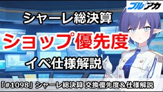 【ブルアカ】シャーレ総決算 ショップ優先度＆イベント仕様解説！【ブルーアーカイブ】