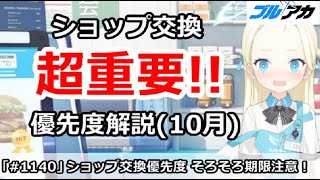 【ブルアカ】ショップ交換優先度解説(10月版)、そろそろ期限注意！！【ブルーアーカイブ】