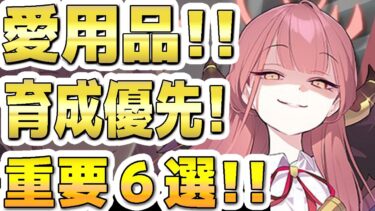 【ブルアカ】【ブルーアーカイブ】愛用品！！育成優先！！重要ポイント６選！！【双葉湊音 実況 解説】