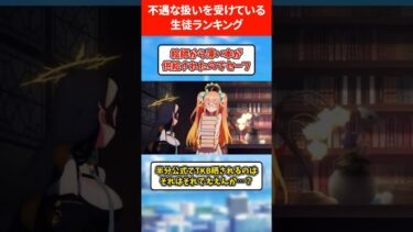 【救済ください】不遇な扱いを受けている生徒ランキング #ブルアカ #ブルーアーカイブ