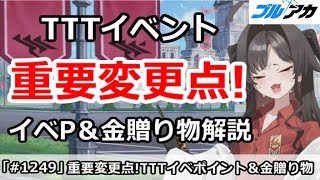 【ブルアカ】TTTイベント重要変更点！イベントポイント＆金贈り物解説 (Trip Trap Train)【ブルーアーカイブ】