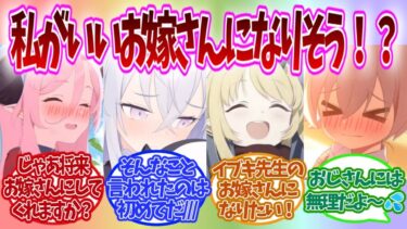 【SS】「将来いいお嫁さんになりそうだね」と先生に言われ、先生との結婚を想像しドキドキするブルアカキャラの反応【ブルアカ】