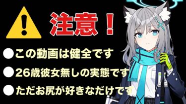 【閲覧注意】26歳彼女無し独身男性がブルアカのストーリーを純粋な気持ちで実況する動画