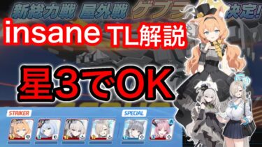 【ブルアカ】総力戦ゲブラinsane星3マリーTL解説