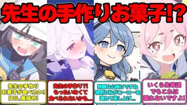 【SS】バレンタインデーに先生が生徒に手作りお菓子を渡す世界線に対する反応集【ブルアカ】#ブルーアーカイブ #ブルアカ