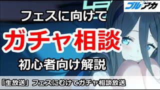 【ブルアカ生放送】フェスに向けてガチャ相談放送！初心者向け解説