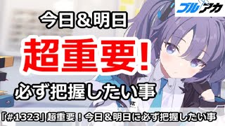 【ブルアカ】超重要！今日＆明日に必ず把握したい事まとめ (1/07版)【ブルーアーカイブ】