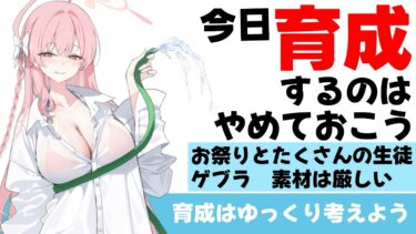 【注意】手に入った生徒　育成できるのはごく一部です【ブルーアーカイブ】