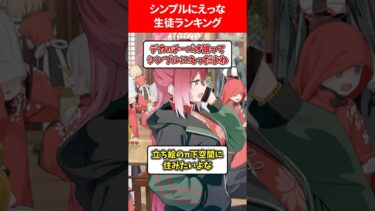 シンプルにえっな生徒ランキング #ブルーアーカイブ