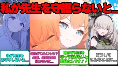 【SS】先生に対して生徒たちがちょっと過保護な世界線に対する反応集【ブルアカ】#ブルーアーカイブ #ブルアカ