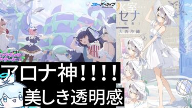 私服セナ実装！白ワンピセナ！！！最高の立ち絵、夏が始まるね【ブルアカ】セイアと共歩むブルアカ日記31