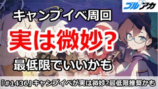 【ブルアカ】キャンプイベント周回は実は微妙？最低限でいいかも【ブルーアーカイブ】