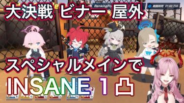 【#ブルアカ】大決戦 ビナー スペシャルメインで INSANAE 1凸 爆発 神秘 振動 軽装備 ずんだもん音声字幕解説 biimシステム【ブルーアーカイブ】