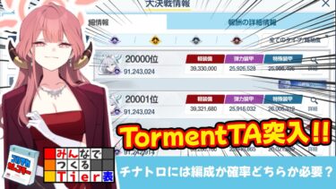 【大決戦も終盤】大決戦ビナーもTormentTAへ　チナトロには編成かガチプレイのどちらかが必要？【ブルーアーカイブ】