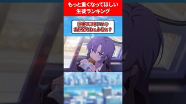 もっと重くなってほしいランキング #ブルアカ #ブルーアーカイブ