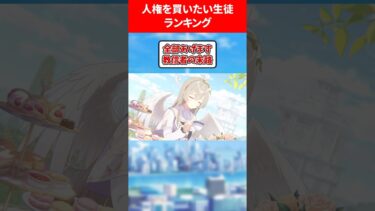 人権を買いたい生徒ランキング #ブルアカ #ブルーアーカイブ