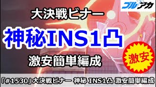 【ブルアカ】大決戦 ビナー 神秘INS1凸攻略 激安簡単編成！ (25,889,409/INSANE/屋外/3月)【ブルーアーカイブ】