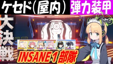 【ブルアカ】大決戦ケセド（屋内）弾力装甲INSANE1部隊クリア解説（27,664,833pt）【ブルーアーカイブ】