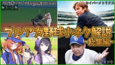 ブルアカの野球ネタ解説！総集編【ブルーアーカイブ】
