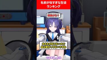 名前が似すぎてる生徒ランキング #ブルアカ #ブルーアーカイブ