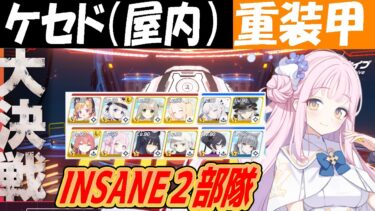 【ブルアカ】大決戦ケセド（屋内）重装甲INSANE2部隊クリア解説（27,677,248pt）【ブルーアーカイブ】