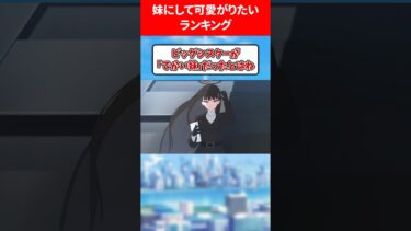 妹にして可愛がりたいランキング #ブルアカ #ブルーアーカイブ
