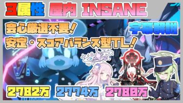 【字幕解説】大決戦 屋内  シロクロ INSANE 重装甲 2782万 特殊装甲 2774万 弾力装甲 2780万【ブルアカ】