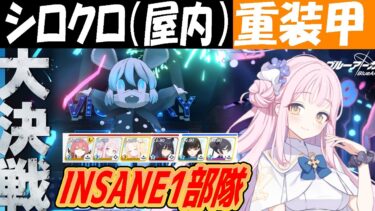【ブルアカ】大決戦シロクロ（重装甲）INSANE1部隊クリア解説（27,812,097pt）【ブルーアーカイブ】