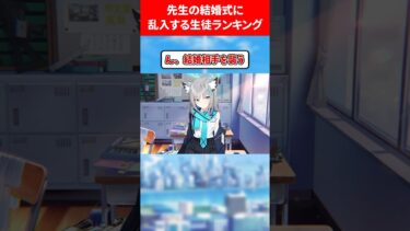 先生の結婚式に乱入する生徒ランキング #ブルアカ #ブルーアーカイブ