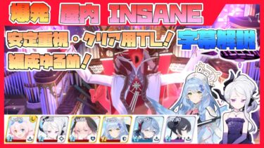 【字幕解説】大決戦 グレゴリオ 軽装備 屋内 INSANE 27698944pt【ブルアカ】